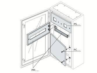 ABB Panel montażowy do aparatury modułowej 200X400 14-modułów PM1414K ( komplet na 1-rząd )