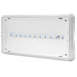 AWEX Oprawa awaryjna EXIT S IP65 1W 120lm 3h dwuzadaniowa PT biała + PU34 ETS/1W/C/3/SA/PT/WH