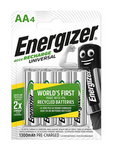 ENERGIZER Akumulator Universal AA R6 1300mAh 4 sztuki; E301376003