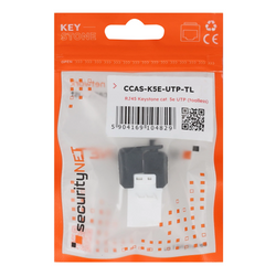 securityNET Moduł RJ45 keystone kat. 5 UTP czarny CCAS-K5E-UTP-B