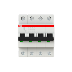 ABB Wyłącznik nadmiarowo-prądowy serii STANDARD 4-polowy C 20A 6kA S204-C20