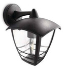 PHILIPS Kinkiet myGarden Creek, czarny, 1x60W 230V 15381/30/16