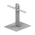AN-KOM Uchwyt na lepik Z-zagięcie H=12cm AN-11A/OG