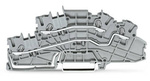 WAGO Piętrowa złączka instalacyjna 4 mm² L/L Push-in CAGE CLAMP® 2,50 mm² szara