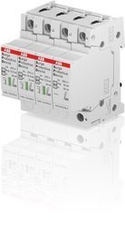 ABB Ogranicznik przepięć typ T1-T2 12,5kA-275s do sieci TT i TN-S OVR T1-T2 3N 12.5-275s P QS