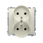 Gniazdo wtykowe 2x z uziemieniem BMGZ2Mz.01/12