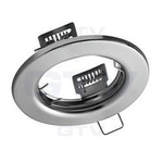 GTV Sufitowa oprawa punktowa okrągła odlew IP20 inox PORTO  OP-PROD3-02
