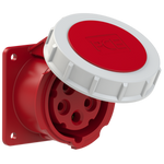 PCE Gniazdo tablicowe 16A 5P 400V /75x75/ czerwone IP67 POWER TWIST 3152-6