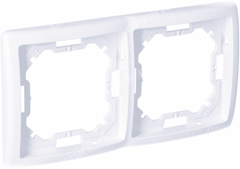 BASIC MODUŁ ramka podwójna biała BMR2/11