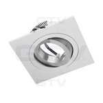 GTV Sufitowa oprawa punktowa MORENA IP20 kwadrat inox  OP-OPRKW1-80
