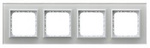 SONATA Ramka poczwórna, szklana grubość 4mm R-4RGC/31/00