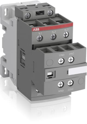 ABB Stycznik AF38-30-11-13 3-polowy Moc znamionowa AC-3: 18,5kW Prąd roboczy AC-3: 38A Napięcie cewki: 100-250V AC/DC