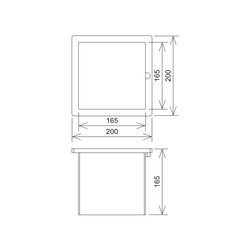 AN-KOM Studzienka probiercza z wzmocnionym dnem 200 x 200 x 165 /AN-60C/