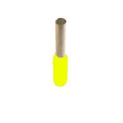 ERKO Końcówka tulejkowa izolowana żółta TE 25-16 (50 sztuk/kpl)