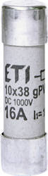 ETI Wkładka bezpiecznikowa cylindryczna CH 10x38mm 16A gPV 1000V DC UL 002625107