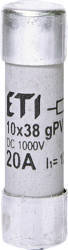 ETI Wkładka bezpiecznikowa cylindryczna CH 10x38mm 20A gPV 1000V DC UL