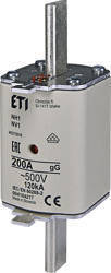 ETI Wkładka topikowa przemysłowa zwłoczna KOMBI NH1 gG 200A/500V