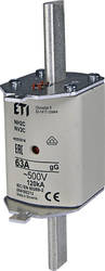 ETI Wkładka topikowa przemysłowa zwłoczna NH2/WT-2C gG 63A/500V 004185212