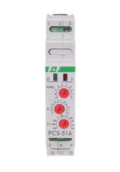 F&F Przekaźnik czasowy 10 funkcyjny 0,1s-24h 12-264V  PCS-516 UNI