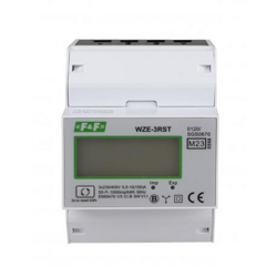 F&F Wskaźnik energii elektrycznej z możliwością resetowania wskazania, 3-fazowy z wyświetlaczem LCD WZE-3-RST