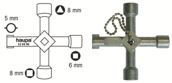 HAUPA Klucz do szafy sterowniczej  110696