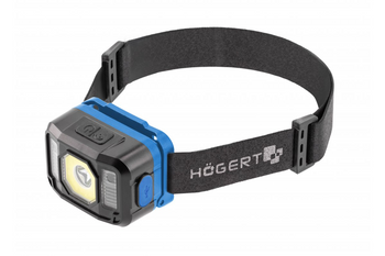 Hogert Lampa czołowa LED USB 6 funkcji COB HT1E422