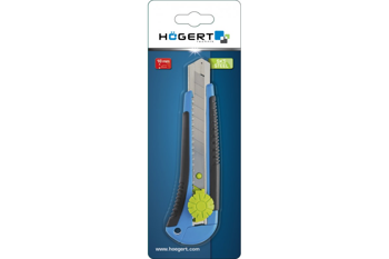 Hogert Nóż z ostrzem łamanym 18mm, blokada z kółkiem HT4C605