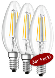 LEDVANCE Żarówka LED PARATHOM CLB FIL świeczka 4W/827 odpowiednik 40W 470lm 2700K ciepła biała E14 Filament,