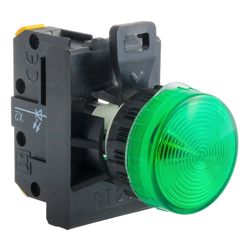 Lampka sygnalizacyjna 22mm zielona 230V AC LED ST22-LZ-230-LED\AC