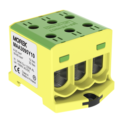MOREK Złączka szynowa OTL95-3 kolor żółto-zielony 3xAl/Cu 6-95mm² 1000V