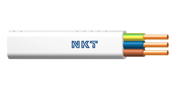 NKT Przewód instalacyjny płaski YDYpżo 3x1,5 mm² 450/750 NKT instal PLUS