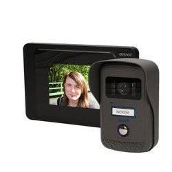 ORNO Zestaw wideodomofonowy jednorodzinny z ekranem TFT-LCD 4 cale wandaloodporny EQUES czarny OR-VID-JS-1021