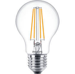 PHILIPS Żarówka LED Bulb Classic A60 7,5W/827 odpowiednik 60W 806lm 2700K ciepła biała E27 filament szklana ściemnialna