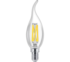 PHILIPS Żarówka LED MASTER candle B35 DT3,4W/927 odpowiednik 40W 470lm 2200-2700K ciepła biała E14 CLG ściemnialna regulacja barwy