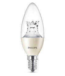 PHILIPS Żarówka LED Warmglow 6W 470lm E14 B38 odpowiednik 40W Clear, ściemnialna, regulacja barwy 2200-2700K