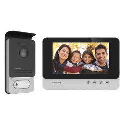Philips WelcomeEye Connect 2 Zestaw wideodomofonowy monitor 7" menu OSD sterowanie bramą z czytnikiem breloków zbliżeniowych 125kHz parowanie dźwiękiem