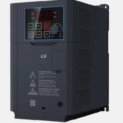 Przemiennik częstotliwości LS Electric serii G100; 3-fazowy; moc 1,5kW(4,0A)/2,2kW(5,1A); filtr EMC: IC3; 0-400Hz; Modbus RTU/RS485 (wbudowane); LV0015G100-4EOFN