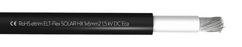 Przewód fotowoltaiczny ELT-FLEX SOLAR HX 1x4mm² 1500V DC czarny