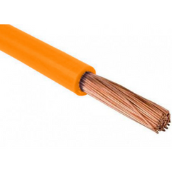 Przewód jednożyłowy giętki H05V-K (LgY) 0,5mm² pomarańczowy (orange)