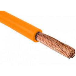 Przewód jednożyłowy giętki H05V-K (LgY) 1mm² pomarańczowy (orange)