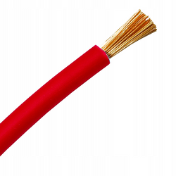 Przewód jednożyłowy giętki H07V-K (LgY) 50 mm² czerwony (red)