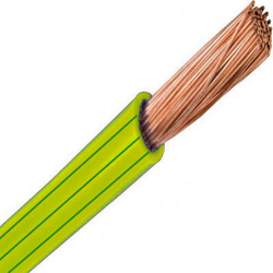 Przewód jednożyłowy giętki H07V-K (Lgy) 150 mm² żółto-zielony
