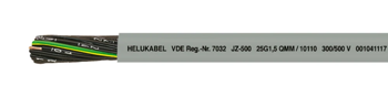 Przewód sterowniczy elastyczny bez halogenowy żyły numerowane JZ-500 HMH JZ-500 HMH 5G1,5 mm2 300/500V