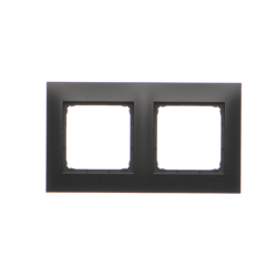 SIMON 54 Premium Ramka 2- krotna czarny mat DR2/49