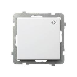 SONATA Przycisk światło 10AX biały IP20 ŁP-5R/m/00