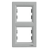 Schneider Asfora Ramka 2-krotna pionowa ALUMINIUM EPH5810261