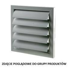 VENTS Żaluzja grawitacyjna zewnętrzna szara GRM 400x400mm ( wewnętrzny: 316x316mm )