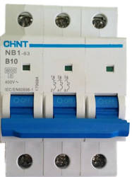 Wyłącznik nadmiarowo-prądowy NB1-63 C10 3P