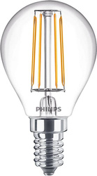 Żarówka LED Philips CorePro lustre 4,3-40W E14 840 470lm P45 Biała neutralna przeźroczysta szklana